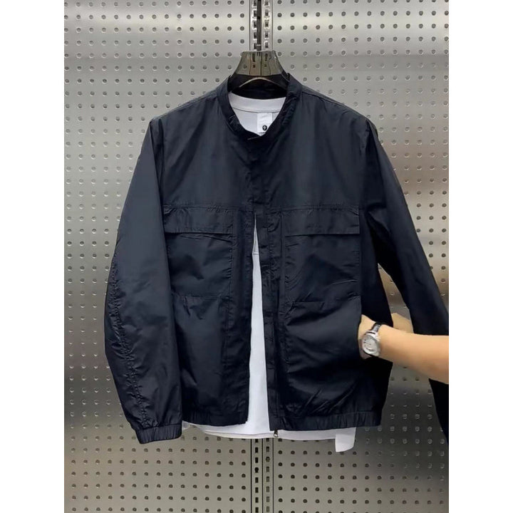 Herren Leichte Utility-Jacke mit Taschen Echo Archiv