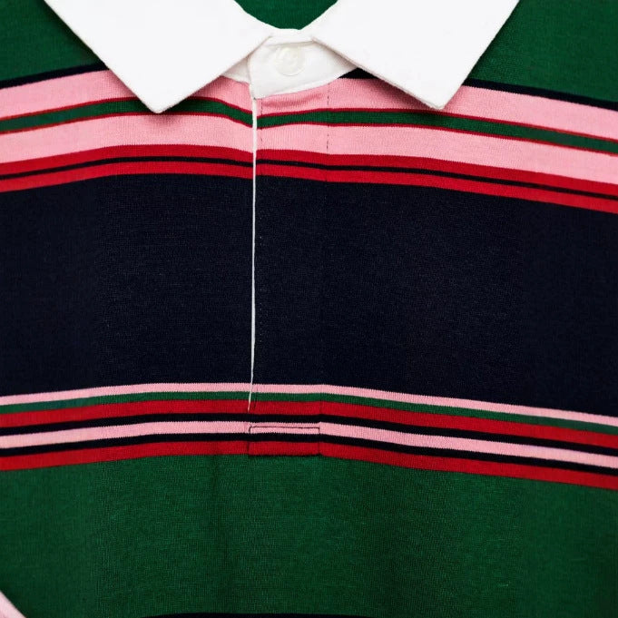 Damen Feinstrick-Poloshirt-Cardigan mit kurzem Arm und durchgehendem Reißverschluss Echo Archiv