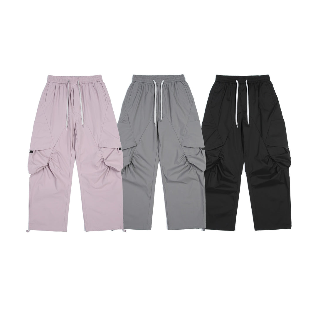 Herren Funktionale Cargo‑Hose im Tech‑Nylon mit elastischem Bund und Kordelzug Echoarchiv