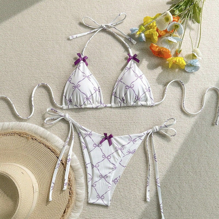 Damen Triangel-Bikini mit zarten Schleifendetails Echo Archiv