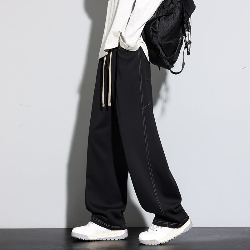 Damen Weite Palazzo‑Hose mit hohem Elastbund & Kordelzug Echoarchiv