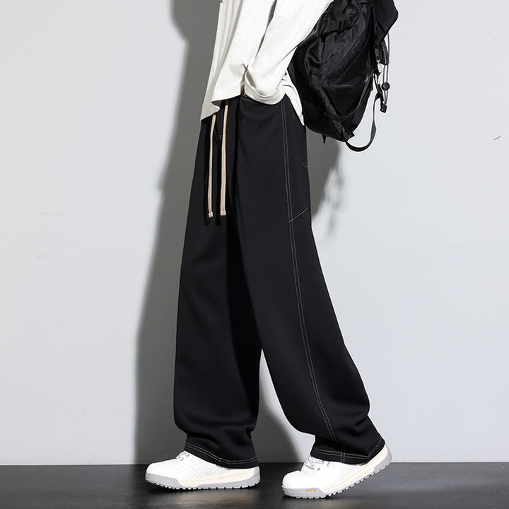 Damen Weite Palazzo‑Hose mit hohem Elastbund & Kordelzug Echoarchiv