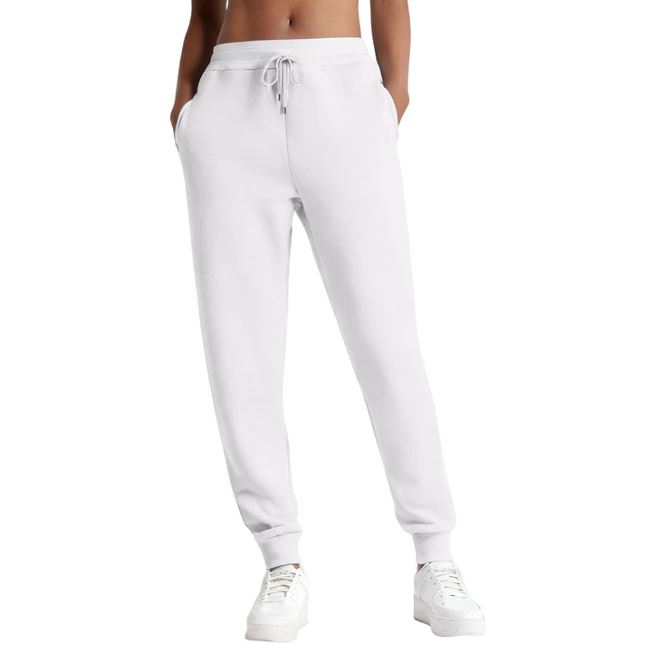 Damen schmale High‑Waist Sweat-Jogginghose mit hohem Komfortbund, verstellbarem Kordelzug und elastischen Knöchelbündchen – Avérine