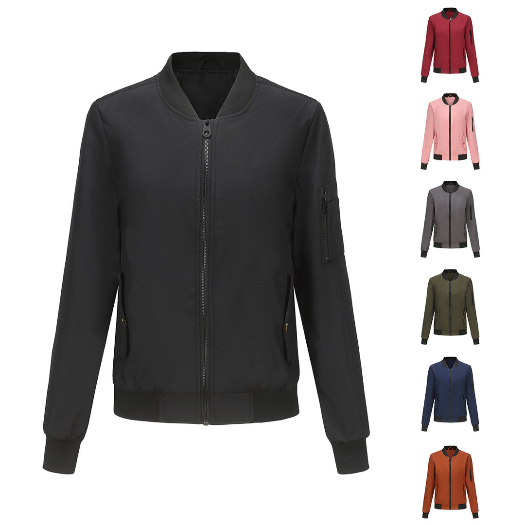 Damen nan leichte Bomberjacke mit Ärmeltasche, kontrastbündchen und sportiver Passform Echo Archiv