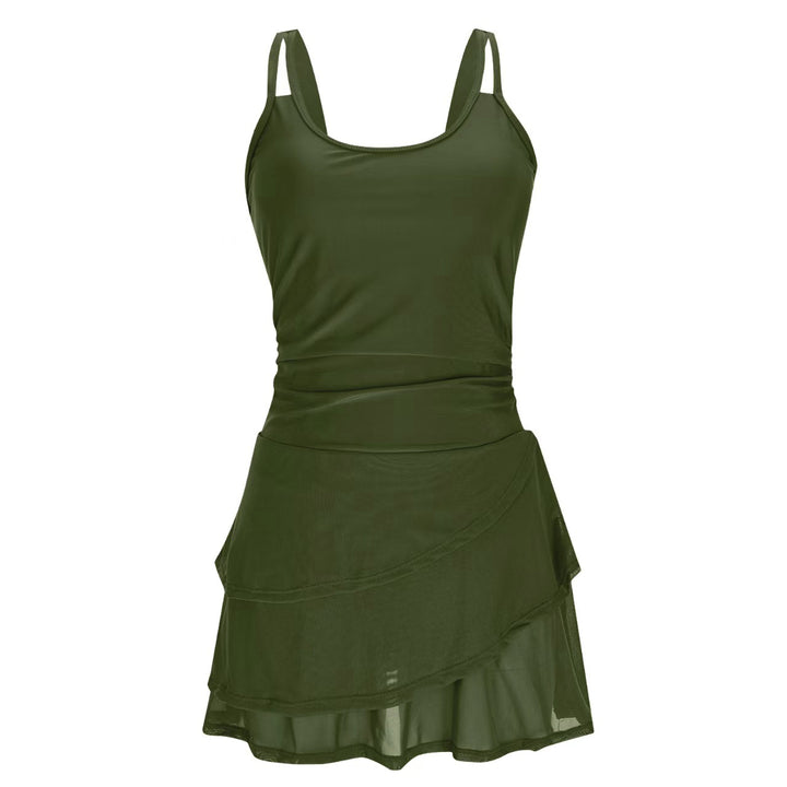 Damen Sportliches Schwimmbadkleid mit integrierter Shorts Echo Archiv