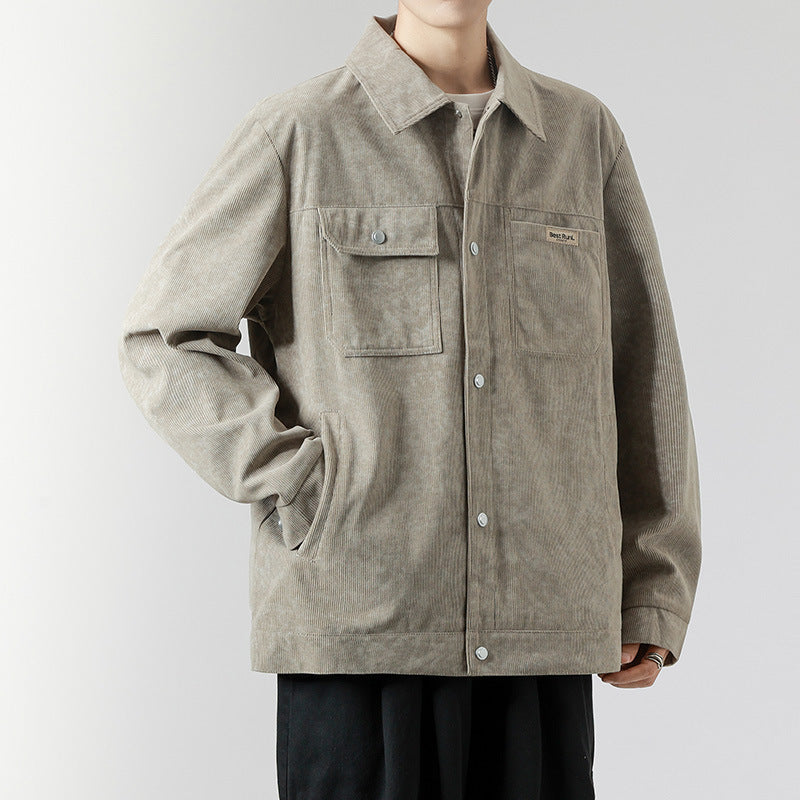 Herren Urbaner Overshirt mit modernen Taschen – Taviero