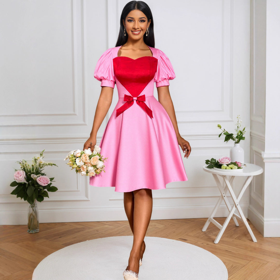 Damen festliches Kleid mit herzförmigem Oberteil und taillierter Silhouette Echo Archiv