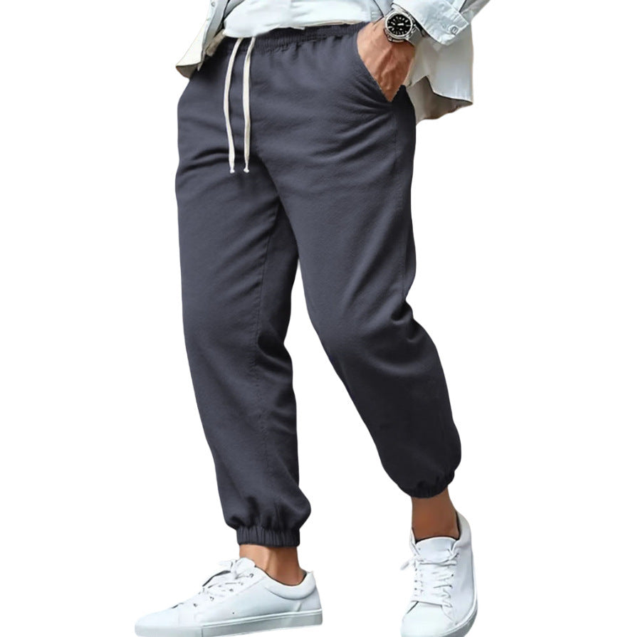 Herren nan tapered Sweat-Jogger mit elastischem Bund, Kordelzug und eingeschlossenen Bündchen Echo Archiv