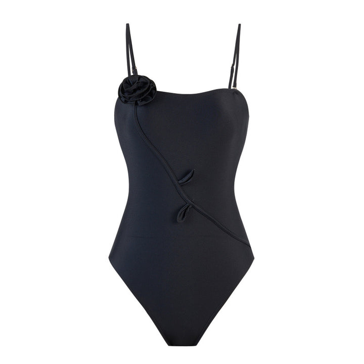 Damen Einteiler Badeanzug mit floralem Design und passendem Strandüberwurf Echo Archiv