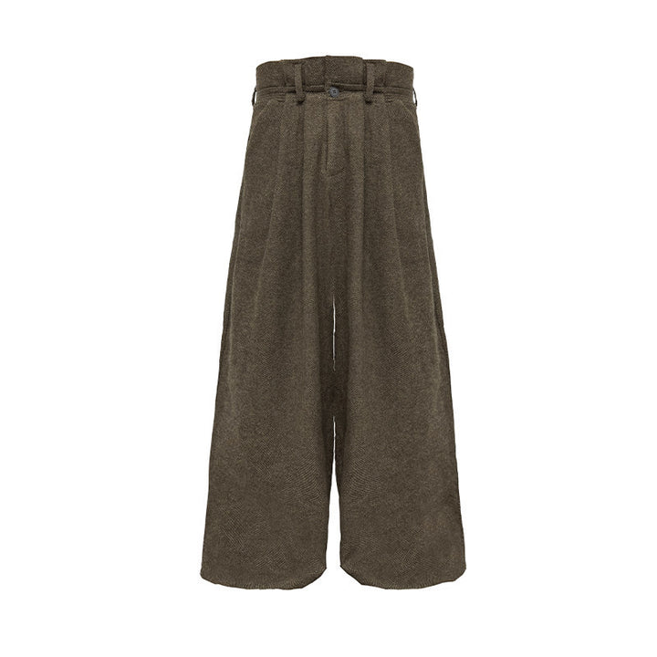 Damen Weitgeschnittene Wollhose Echoarchiv