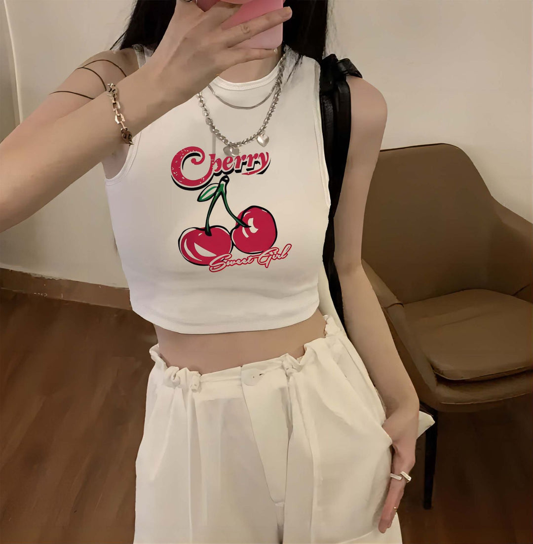 Damen Crop-Top mit kreativem Spruch und lässigem Schnitt Echo Archiv