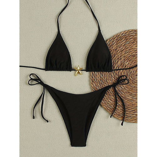 Damen Triangel-Bikini mit dekorativem Sternenanhänger Echo Archiv
