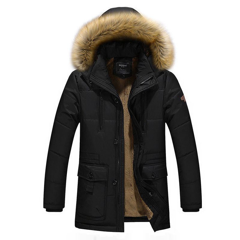 Herren Wattierter Parka mit abnehmbarer Kunstfellblende, Teddyfutter und Windschutz Echo Archiv