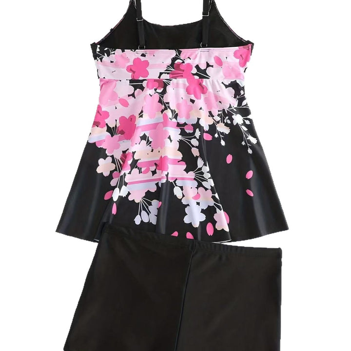 Damen einteiliger Badeanzug mit floralem Design Echo Archiv