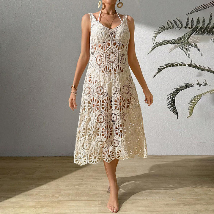 Damen luftiges Häkel-Maxikleid Echo Archiv