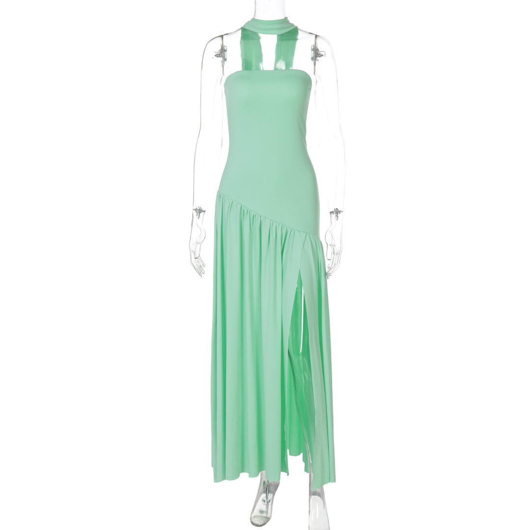Damen Maxikleid mit raffiniertem Cut-Out-Design und asymmetrischem Saum Echo Archiv