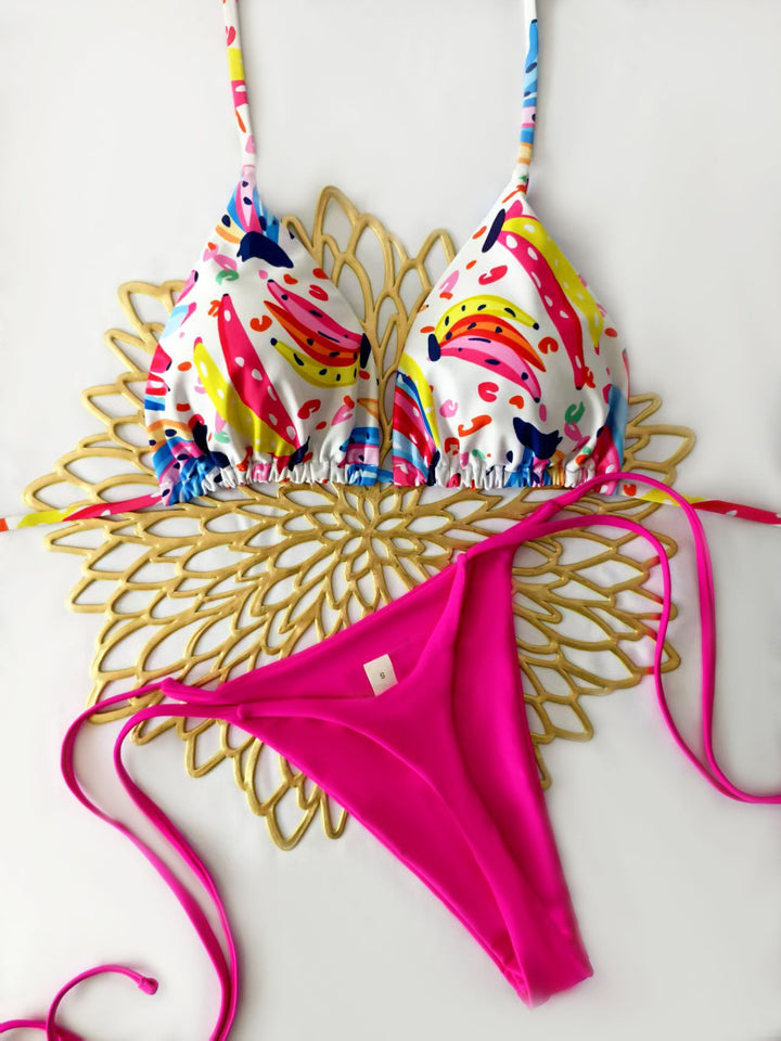 Damen Bikini-Set mit trendigem Animal-Print und modischem Schleifen-Detail Echo Archiv