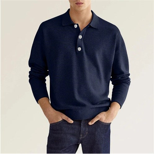 Herren Poloshirt mit modernem Kragen und sportlichem Schnitt Echoarchiv