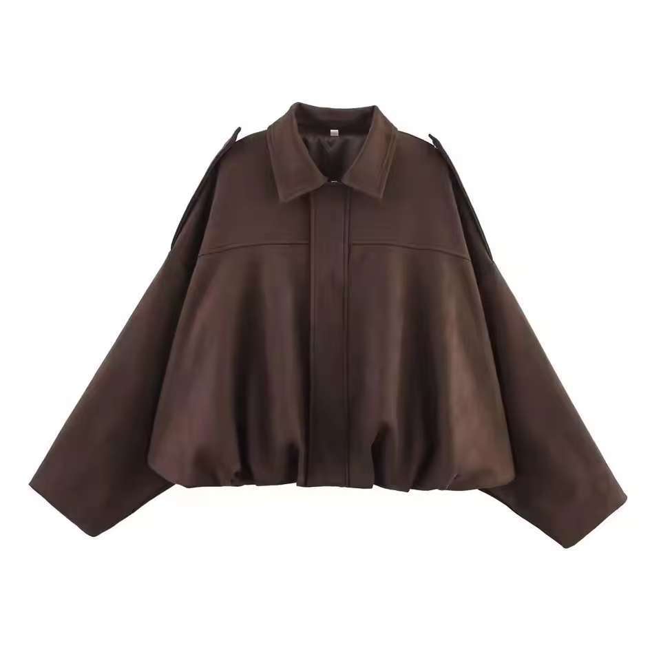 Damen Modische Oversized Jacke Echo Archiv
