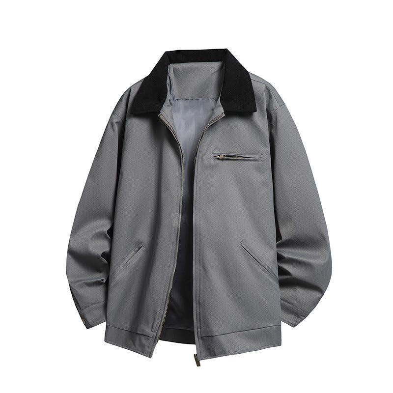 Herren Modische Übergangsjacke mit hohen Kragen und praktischen Taschen Echo Archiv
