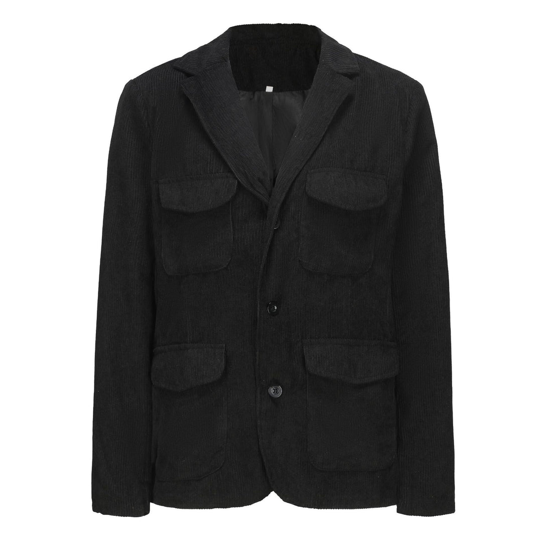 Herren leichte Cordjacke mit praktischen Taschen und modernem Design Echoarchiv