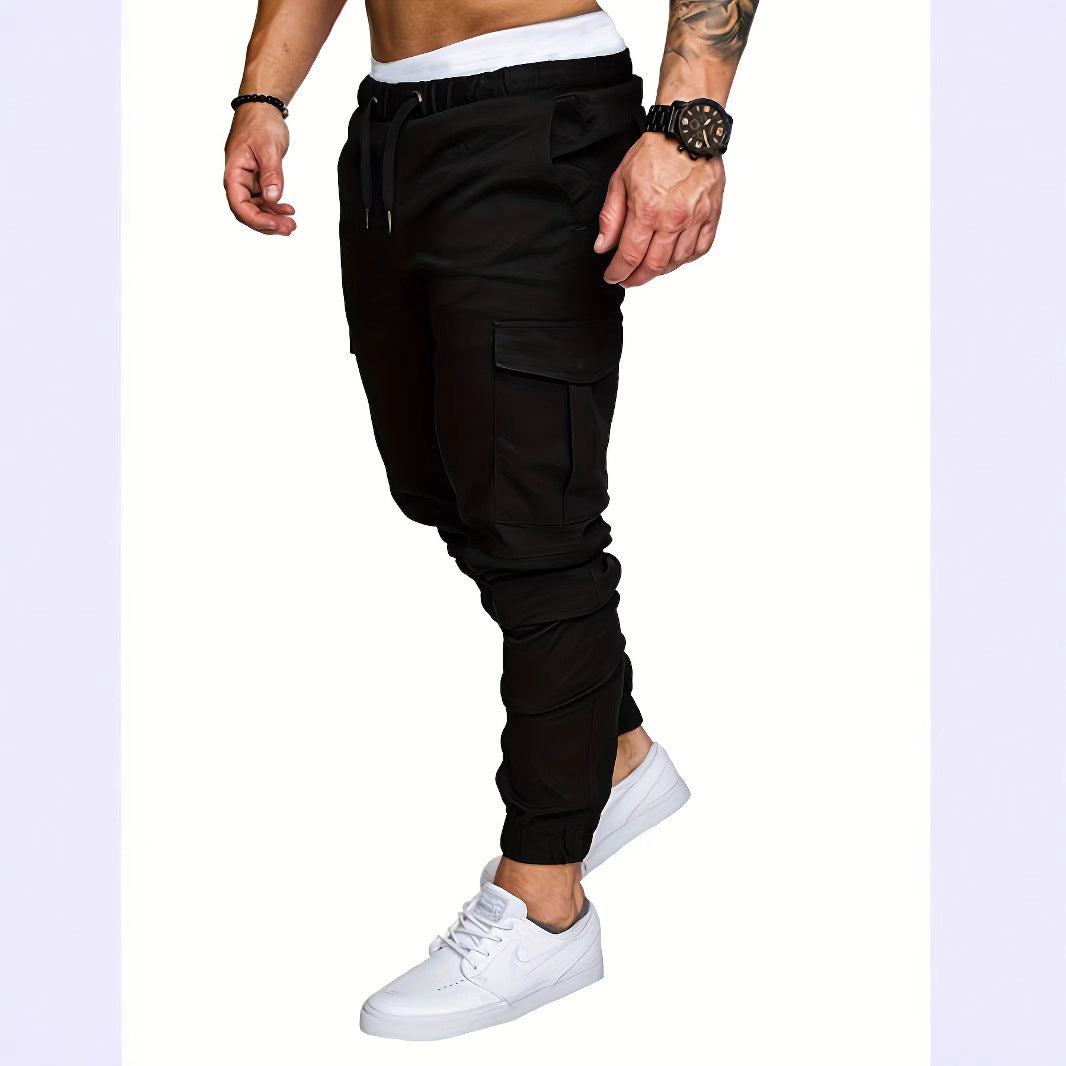 Herren Cargo-Jogginghose mit funktionalen Seitentaschen und elastischem Bund Echoarchiv