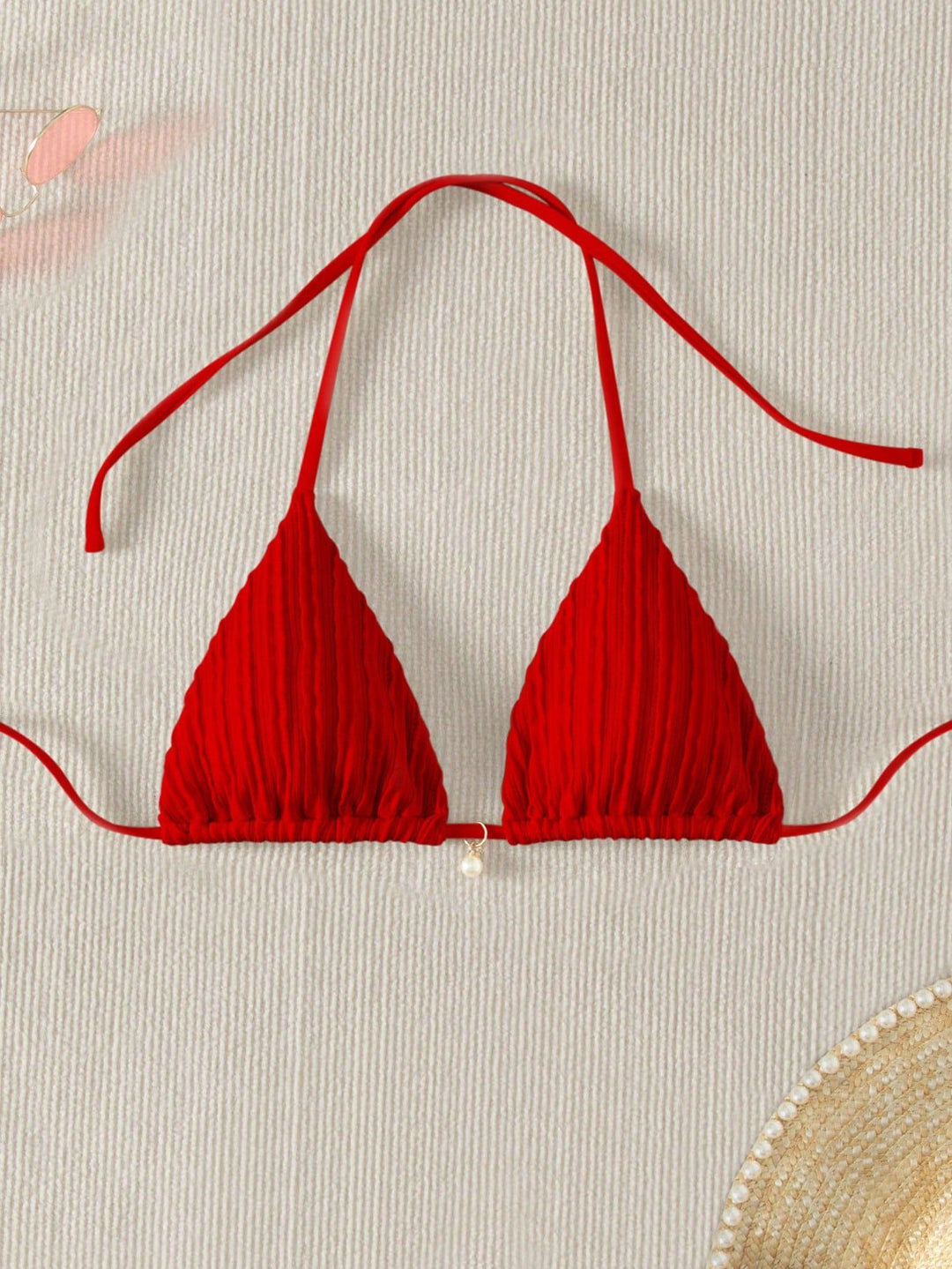 Damen Triangel-Bikini mit strukturierter Textur Echo Archiv