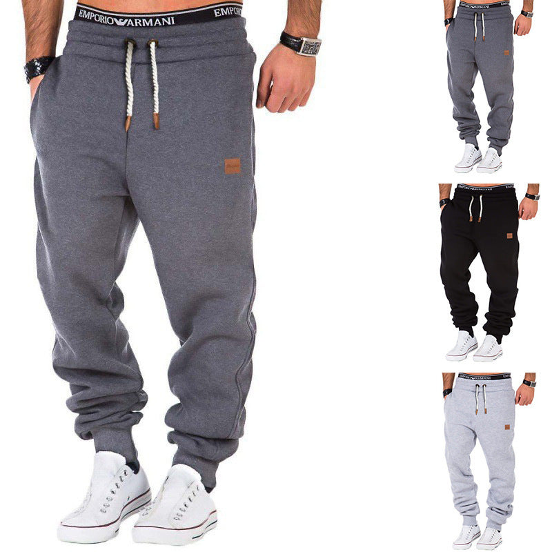Herren bequeme Sweatpants mit regulärer Passform und elastischem Bund Echoarchiv