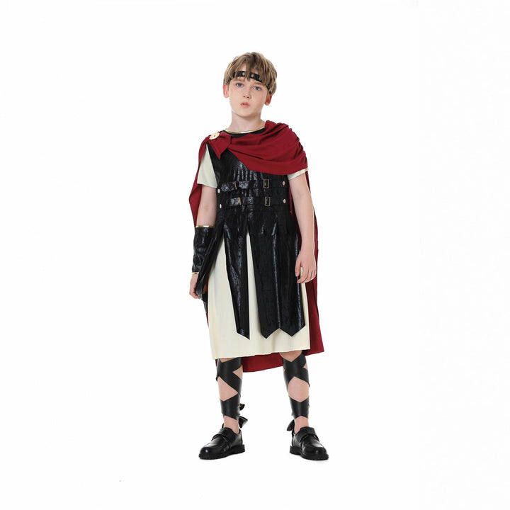 Mädchen Gladiatorinnenkostüm mit Umhang und Accessoires Echo Archiv