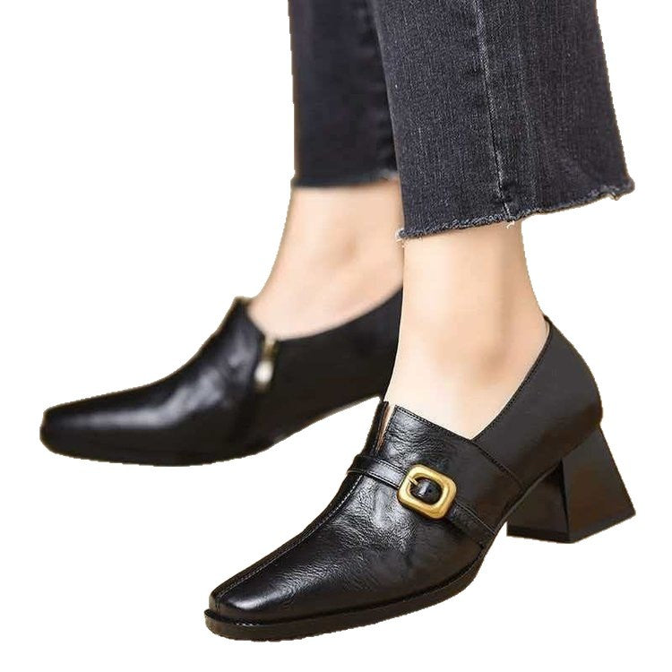 Damen Elegante spitze Stiefeletten mit Blockabsatz Echo Archiv
