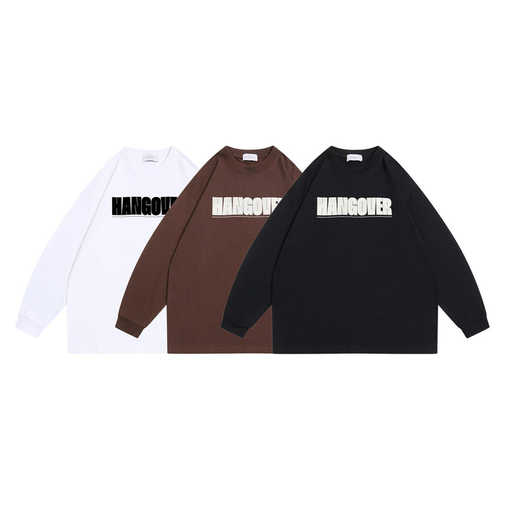Unisex Oversize‑Sweatshirt mit markantem Typo‑Print, geripptem Rundhals und verlängerten Ärmeln Echoarchiv