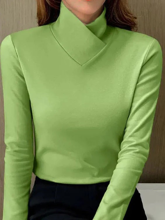Echoarchiv | Eleganter Rollkragenpullover Mit Hohem Kragen