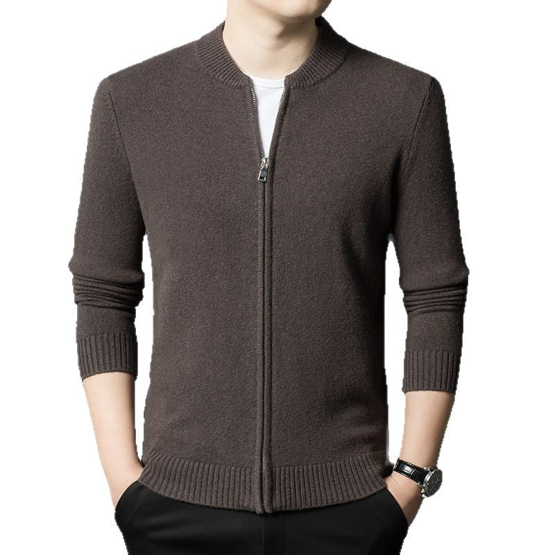 Herren warmer Strickpullover mit hochwertigem Reißverschluss Echoarchiv