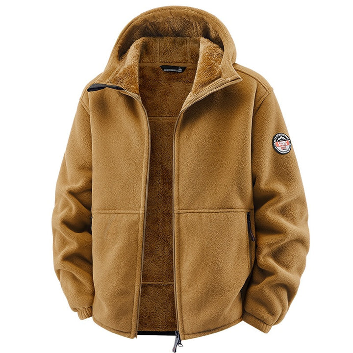 Herren Fleecejacke mit Kapuze und Teddy-Innenfutter Echo Archiv