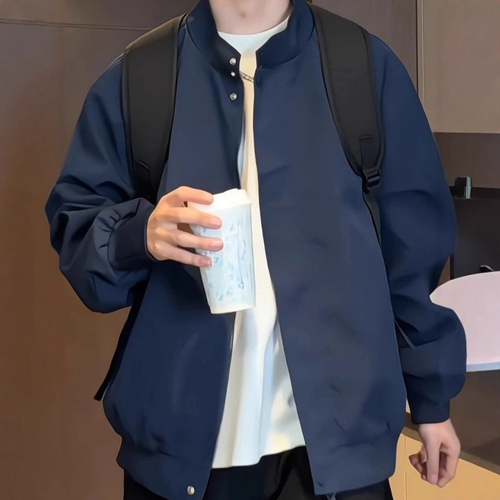 Herren Lässige Funktionsjacke mit hohem Kragen Echoarchiv