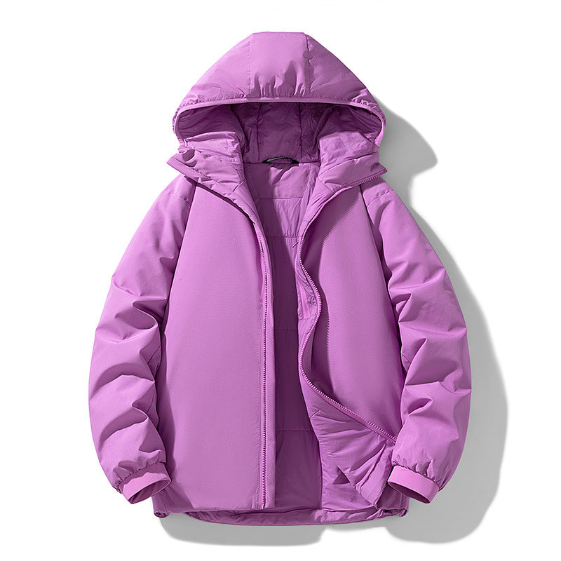 Herren Gefütterte Thermo-Winterjacke mit Kapuze, winddichter Shell und elastischen Bündchen Echo Archiv