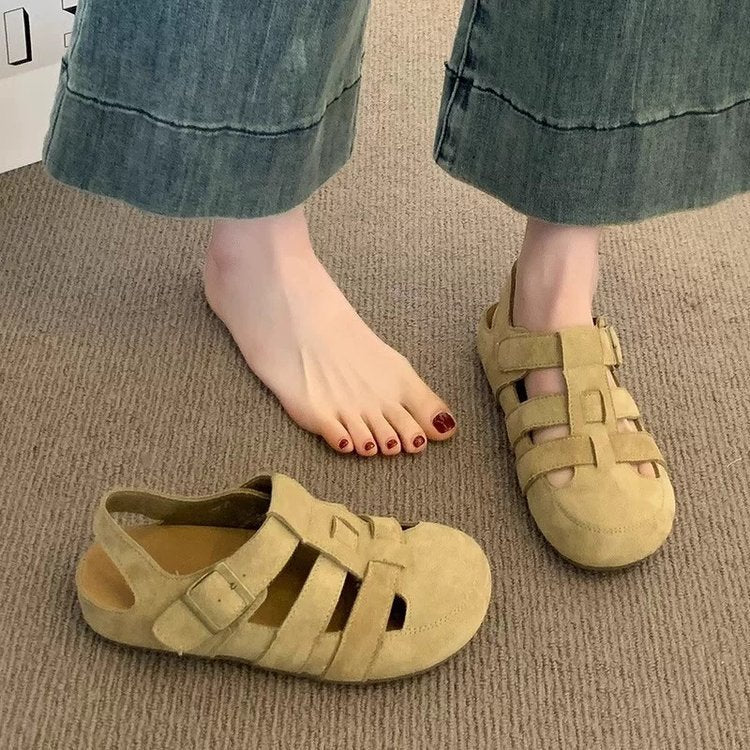 Damen Bequeme Sandalen mit verstellbaren Riemen und weichem Innenfutter Echoarchiv