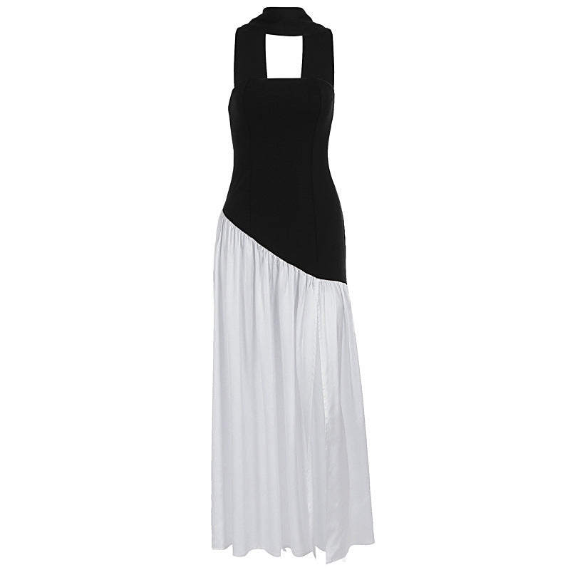 Damen Maxi-Kleid mit elegantem schulterfreiem Design und asymmetrischem Schnitt Echo Archiv