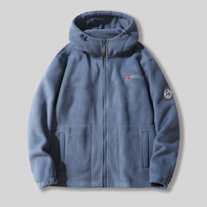 Herren Fleecejacke mit abnehmbarem Kapuzen Echo Archive