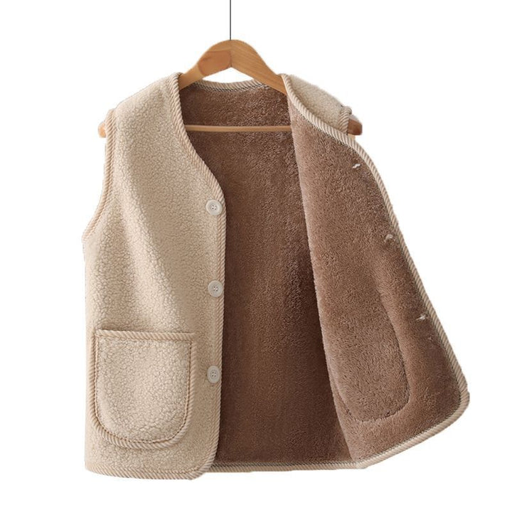 Damen Kuschelige Weste aus Teddyfleece Echo Archiv