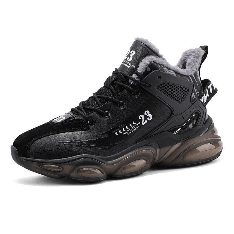 Herren Gefütterte Chunky-Sneaker mit sichtbarer Luftkissen-Zwischensohle und Teddyfutter Echoarchiv