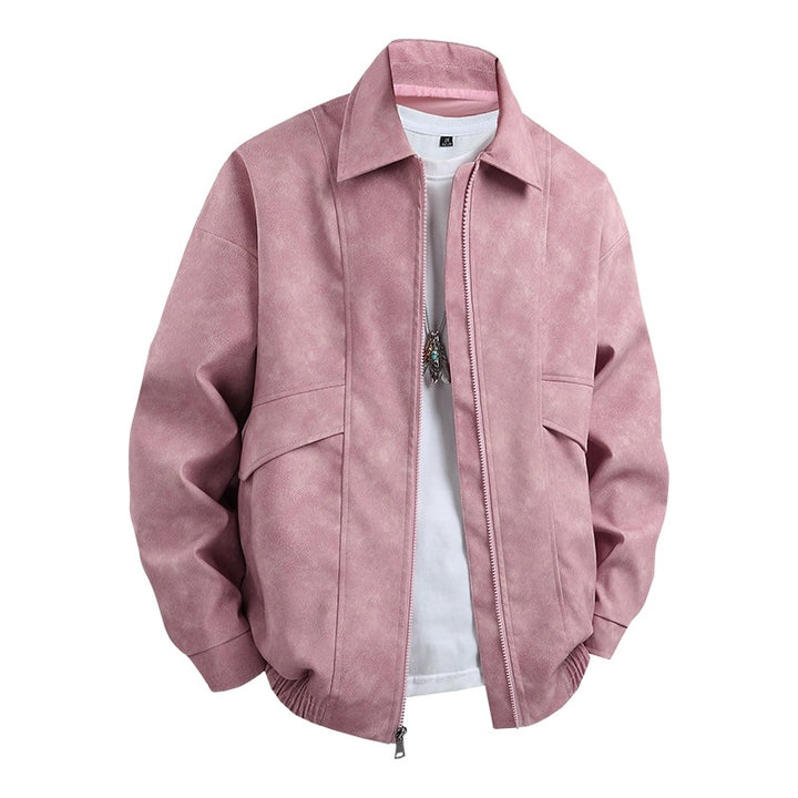 Herren Übergangsjacke im lässigen Vintage-Stil mit seitlichen Eingrifftaschen und elastischen Bündchen Echoarchiv