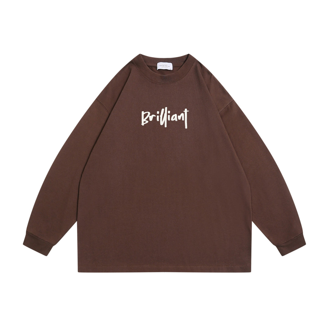 Unisex Oversize-Sweatshirt mit Frontprint 'Brilliant', Raglanärmeln und geripptem Rundhals Echoarchiv