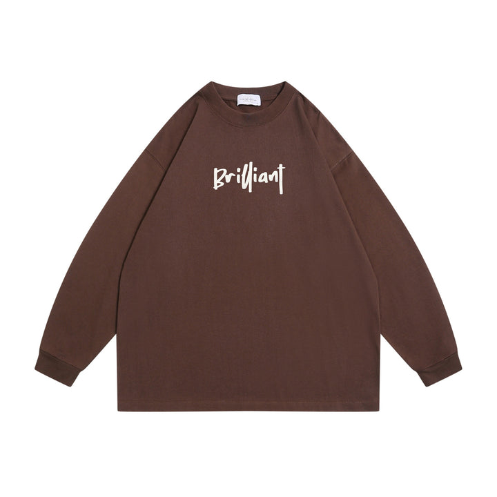 Unisex Oversize-Sweatshirt mit Frontprint 'Brilliant', Raglanärmeln und geripptem Rundhals Echoarchiv