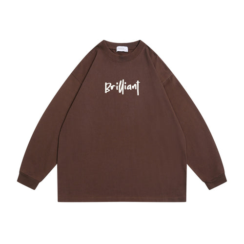 Unisex Oversize-Sweatshirt mit Frontprint 'Brilliant', Raglanärmeln und geripptem Rundhals Echoarchiv