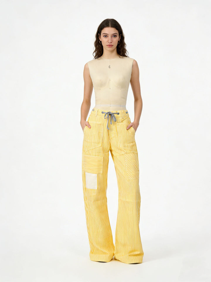 Damen weite Cargo-Hose mit praktischen Taschen und einzigartigem Design Echo Archiv