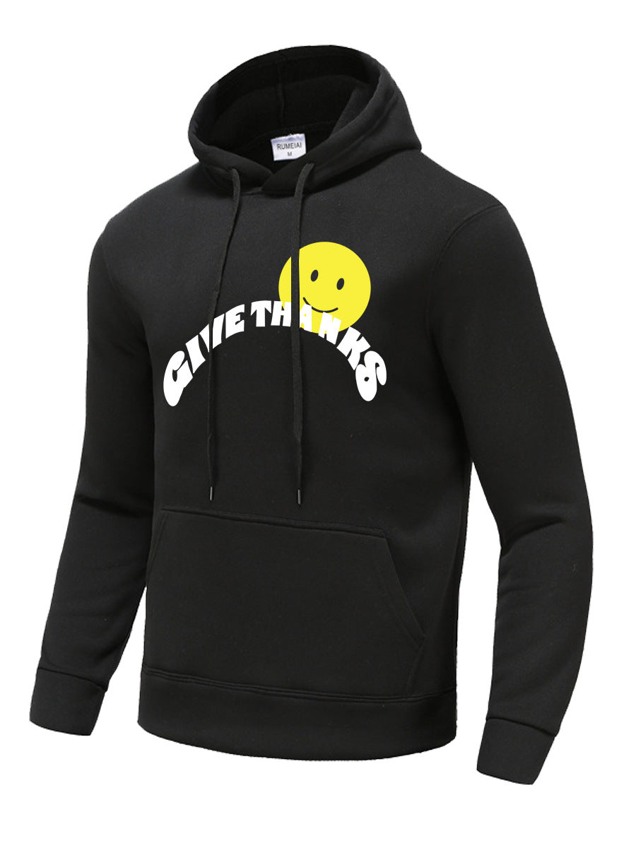 Herren Kapuzenpullover mit inspirierendem Print Echoarchiv