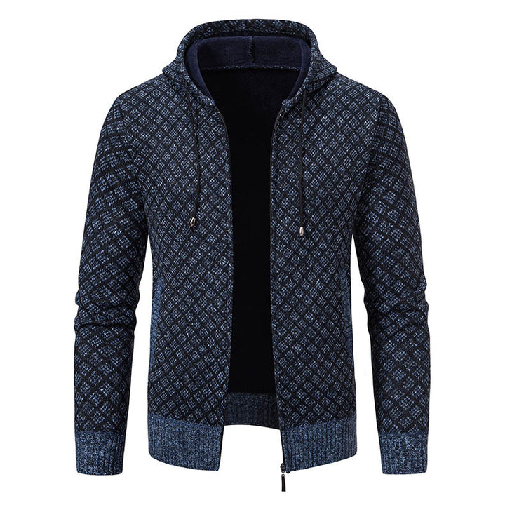 Herren Kapuzenjacke mit strukturiertem Design und eleganten Akzenten Echoarchiv