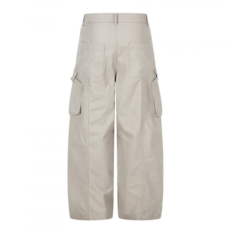Damen weite Cargo‑Culottehose mit hoher Taille, aufgesetzten Klappentaschen und lässiger Cropped‑Silhouette Echo Archiv