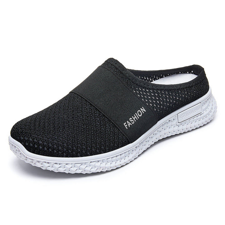 Damen nan gestrickter atmungsaktiver Slip-On Sneaker mit elastischem Mittelband Echo Archiv